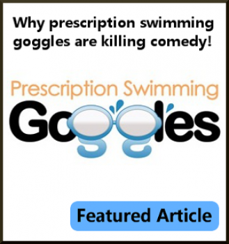 Prescription swimming goggles